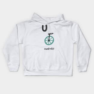 U is Unicycle Kids Hoodie